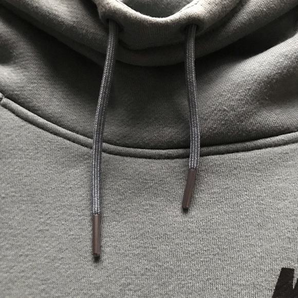 Nike Women’s Funnel Neck Pocket Sweatshirt In Beautiful Blue Green Sage - Picture 3 of 16